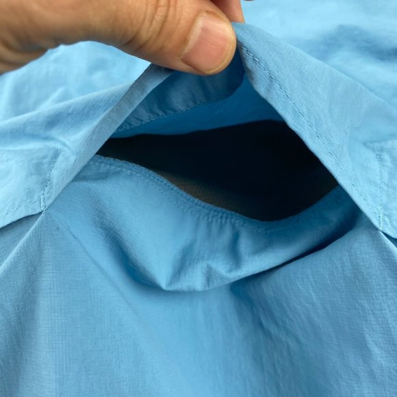 Eddie Bauer Sport Shirt Men Large L Blue Button Up Outdoor Breathable Mesh Hike - Picture 9 of 12